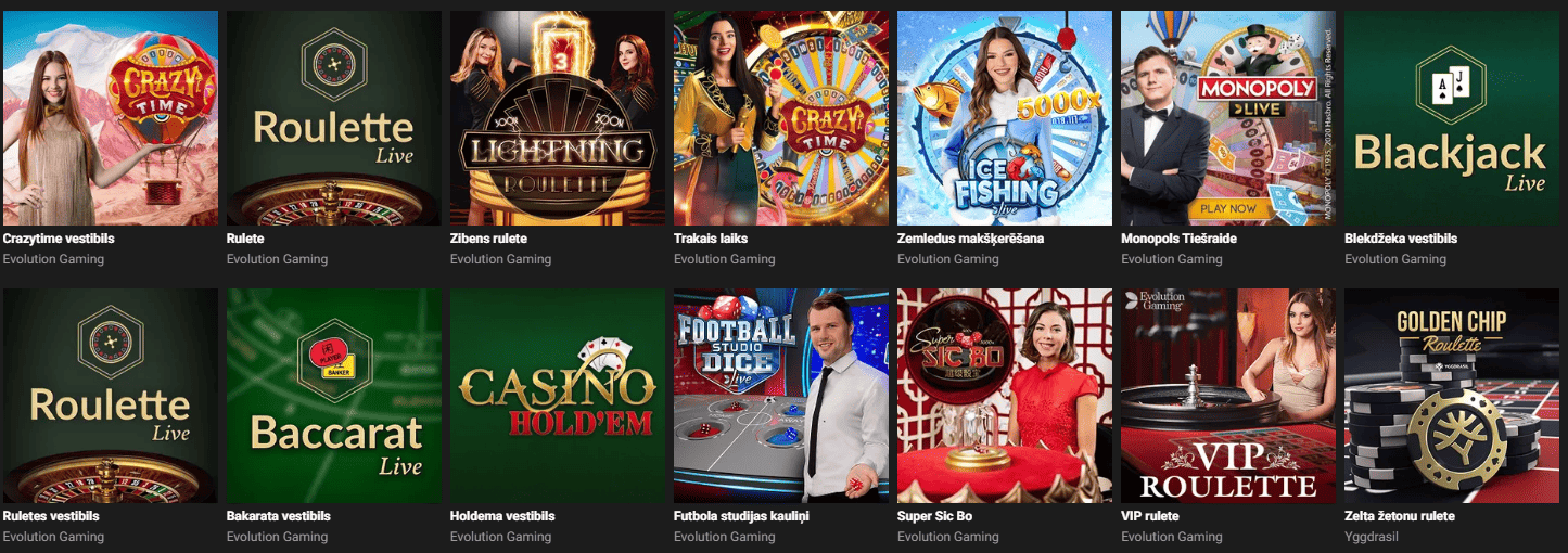 GGBet tiešraides kazino